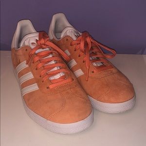 Orange Adidas Gazelle Sneakers